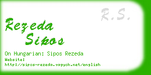 rezeda sipos business card